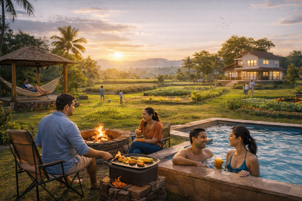 managed farmland near kanakpura